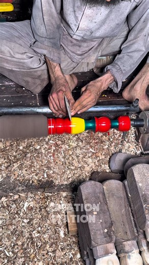 8.3K views · 38 reactions | Amazing Handcrafted Process of Making Wooden Leg with Colours | Creation Station | Facebook