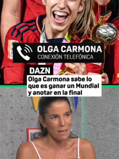 CAMPEONA DEL MUNDO y GOLEADORA en una final de Mundial🤩🤩 Olga Carmona y la emoción de unos recuerdos que serán para siempre❤️ #DAZNMundial #LADAZONETA#FIFAWorldCup #tiktokfootballacademy #tiktokfutbol