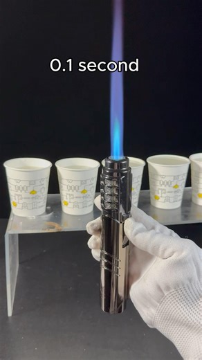 Lightsaber Lighter vs Paper Cups with Water