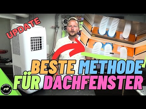 Portable air conditioner - conversion to 3-hose operation - UPDATE & TIP for the ROOF WINDOW