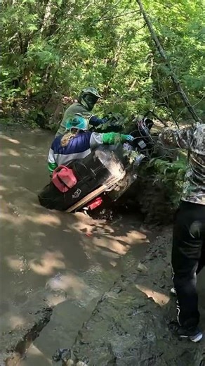 Getting Stuck in some mud #atv #mudding #atvlife #fail