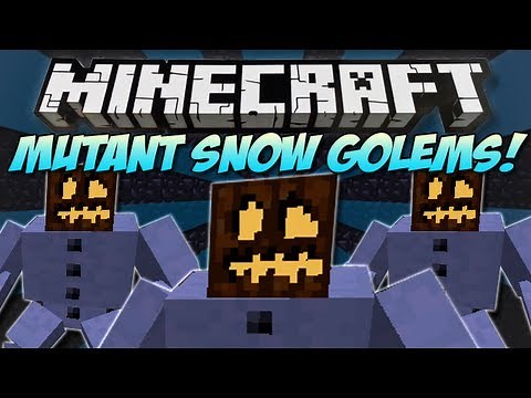 Minecraft | MUTANT SNOW GOLEM MOD! | They throw presents :3 [1.4.7]
