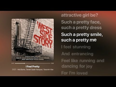 Rachel Zegler - I Feel Pretty (Lyrics) | West Side Story