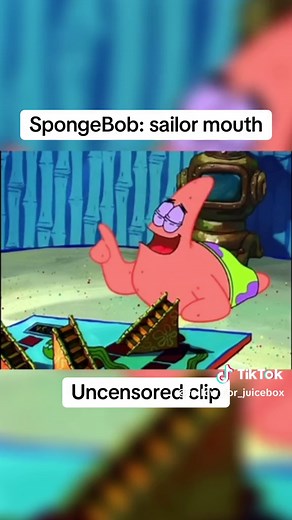 Sailor mouth, #spongebob #uncencored #sailormouth #badword #funny #tvshow #clips #showclips #watchthis #fypsounds #vriall #hahahaha