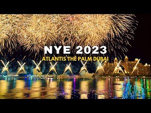 Dubai New Year 2023 Fireworks at Atlantis Palm Jumeirah | 4K | NYE 2023