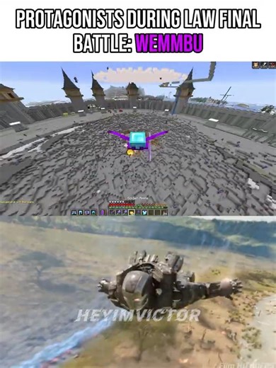 Protagonists During Law Final Battle Be Like... #minecraft #unstablesmp #unstableuniverse