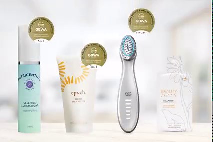 Four fantastic wins to celebrate! Nu Skin is one of the most awarded brands in this year’s Global Beauty and Wellness Awards. Winners include: 🌱 Epoch® Baobab Body Butter – “Best Sustainable Skincare Product” 🧡 Beauty Focus™ Collagen – “Most Innovative Anti-Aging Product” 💧Nutricentials Bioadaptive Skin Care™ Celltrex Always Right Recovery Fluid – “Best Ingredient Skincare Product” 🟣ageLOC Boost™ System – Finalist for “Most Innovative Skincare Product” See the winners here https://bit.ly/3Sj