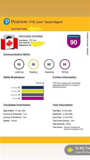 90 Scores in PTE CORE || PTE CORE || #pte