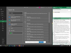 JA Excel 1 5 6 Saving Opening Workbooks