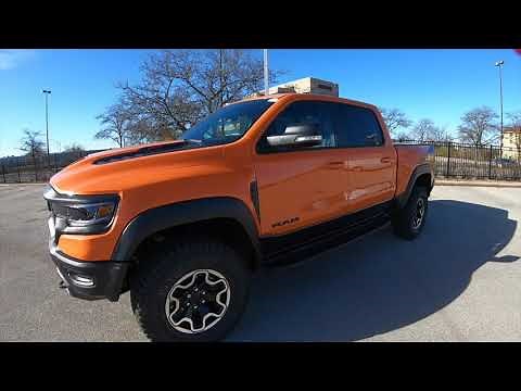 2022 RAM TRX ''IGNITION EDITION'' Orange Exterior, Black and Orange interior.