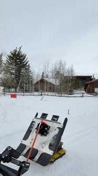 Classic track setting with a manual track setter in firm conditions.