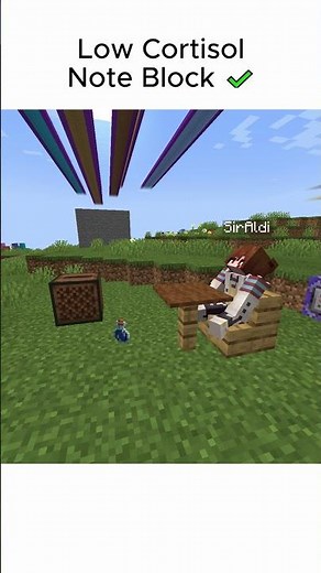 Low Cortisol Song (Minecraft Note Block Cover) #shorts