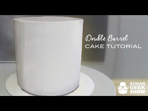 How to make a Double Barrel Cake Tutorial