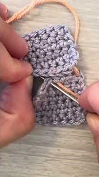 How to Join Flat Pieces Using Mattress Stitch in Crochet