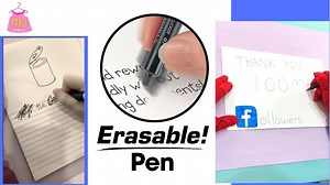 2.1M views · 19K reactions | Big THANK YOU to 100K Followers on Facebook!拾拾拾 This is a fun family honest review + rating video ~Erasable Pen | Pakupakiss | Facebook