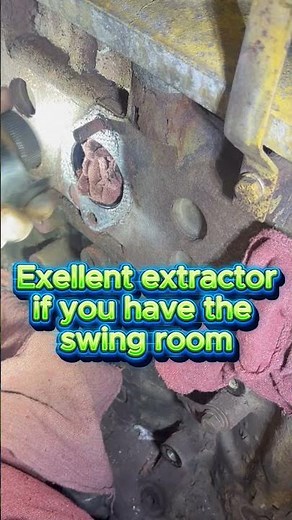 Removing Broken Transport exhaust stud #automobile #mechanic #diy