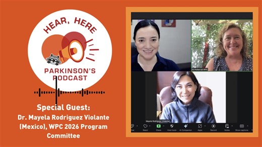 Dr. Mayela Rodriguez Violante from Mexico who is on the WPC 2026 Program Committee joins the Hear, Here Parkinson's Podcast with WPC Executive Director, Eli Pollard, and guest host, WPC 2026 Parkinson Ambassador Laura Olmos. Listen here: https://www.podbean.com/ew/pb-8n2w4-19f0a73 Check out more Podcast episodes here: https://www.worldpdcoalition.org/podcasts | World Parkinson Congress