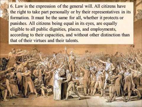 Declaration of the Rights of Man and Citizen 1789, 1791
