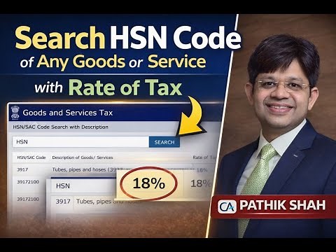 Find GST Rate and HSN code of any product or Service after rate change 2025
