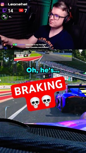 He brakes. #simracing #lemansultimate