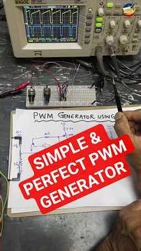 How to Make PWM Generator | Simplest PWM Circuit #shorts #pwm