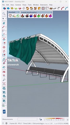 Efficient Steps to Build a Bus Stop with SketchUp 3D