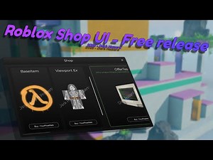 Shop UI Roblox Studio - Free Release