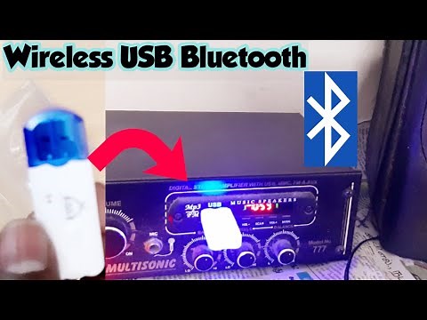 How to connect bluetooth to old amplifier/USB wireless dongle unboxing and tethering full video
