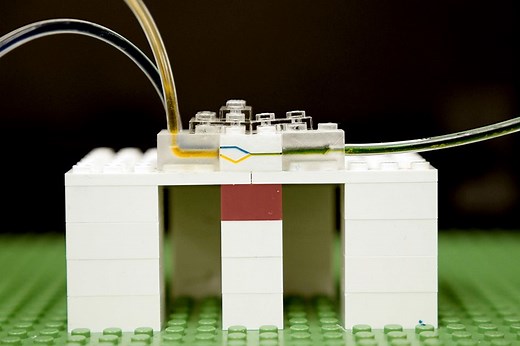 Microfluidics from Lego bricks