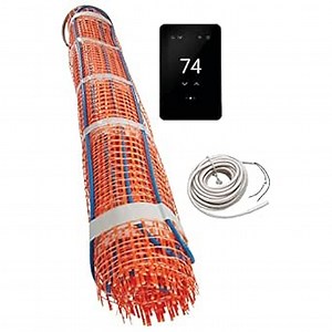 SunTouch ConnectPlus TapeMat Electric Under Floor Heating Kit with Mat, Sensor, SunStat Voice-Activated WiFi Thermostat, 10 Sq Ft (5' x 2'), 120V, Heated System for Tile, Stone, Vinyl, Laminate - Amazon.com