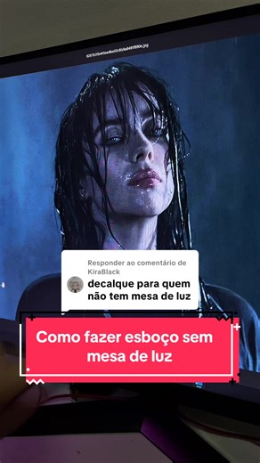 Como fazer esboço para desenho realista sem mesa de luz