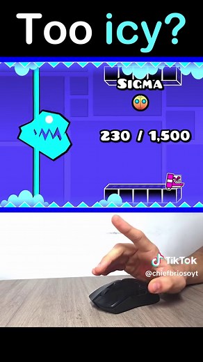 Desafio Ice Cave vs Jetpack no Geometry Dash