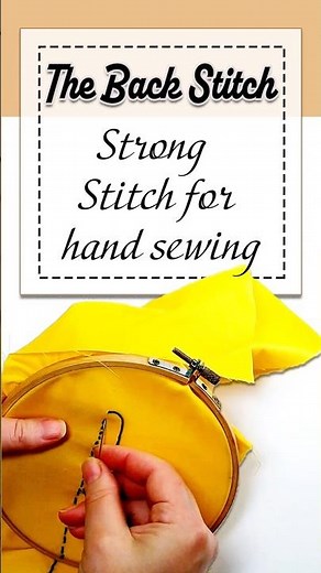 The Back Stitch- Hand Sewing DIY