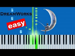 DreamWorks Theme Song (Slow Easy) Piano Synthesia Tutorial