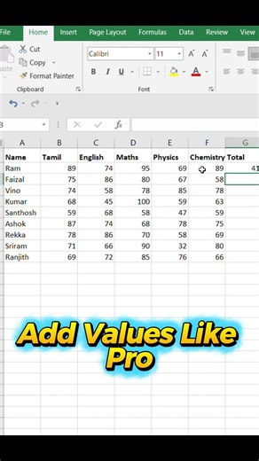 Tricks to add Values in Excel sheet| Beginner to Pro