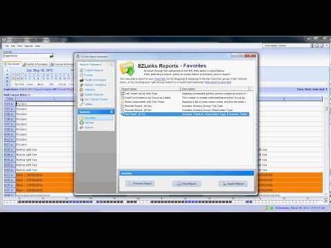 EZ Links Tutorial #8 How to Print a Tee Sheet