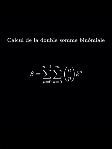 Can You Solve This Binomial Sum? 🤯 | Beautiful Math Proof #MathTok #mathproof #Mathematics #Combinatorics #LearnMath