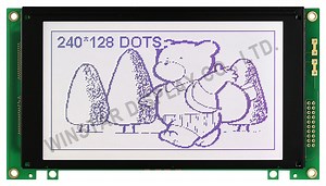 [Hot Item] Affichage LCD graphique Winstar 240x128 (WG240128A-FTI-NZ#, WG240128A-TFH-VZ#, WG240128A-TFI-TZ#)