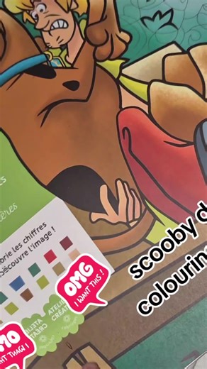 scooby doo colour by numbers #colouring #fyp #colourbynumbers #scoobydoo