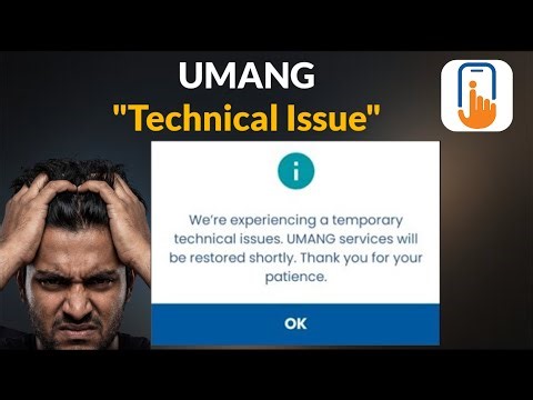 We're experiencing a temporary technical issues.UMANG services will berestored shortly - Today - Fix