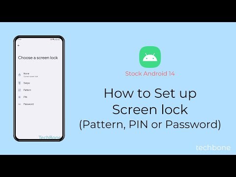 How to Set up Screen lock with Pattern, PIN or Password [Android 14]