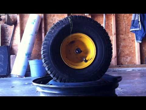 HOW TO : Seat the bead on a lawn tractor tire