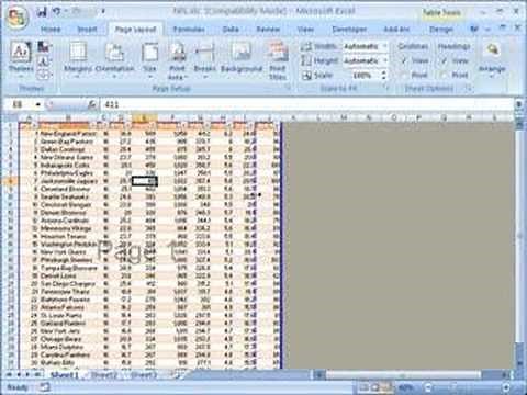 Click-and-drag page breaks in Excel