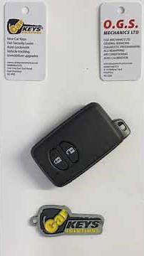 Toyota Prius/ Auris/ IQ/ Yaris key battery replacement