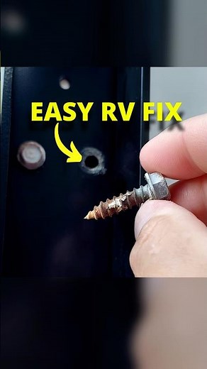 Fix Stripped Screw Holes in Seconds #rvmaintenance #rvlife