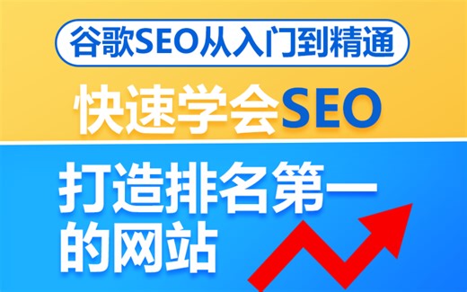 SEO搜索引擎优化教程，从入门到精通，打造排名第一的网站！