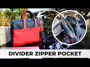 How To Make A Divider Zipper Pocket For Your Laptop Bag - DIY Tutorial