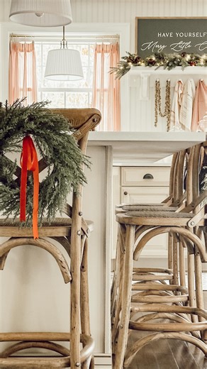 Truth. There isn’t anywhere in the world I’d rather be than in our home decorating, sitting on the couch watching a movie with Eleanor, or crawling into our bed at the end of a long day. So if someone asks me what my hobby is? Home. Especially at Christmastime. This is the season when I’m in my happiest place fluffing garlands, adding nostalgia, and turning each room into a cozy Christmas retreat I look forward to all year. Because there’s just something magical about a home that feels warm and 