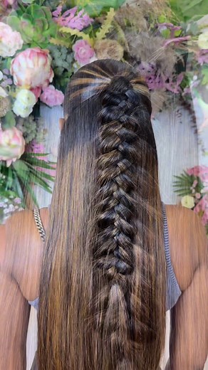 Half-Up Half-Down and Fishtail Braid Combo! 🔥