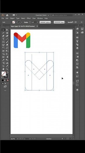 how to create gmail logo - Adobe Illustrator#gmail #logodesign #illustrator #logomaker